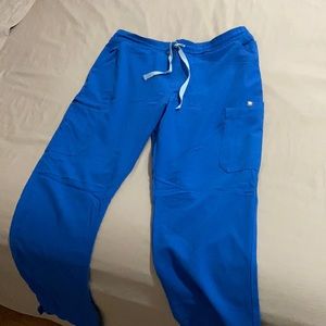 Figs Yola Scrub Pant Large Royal Blue
